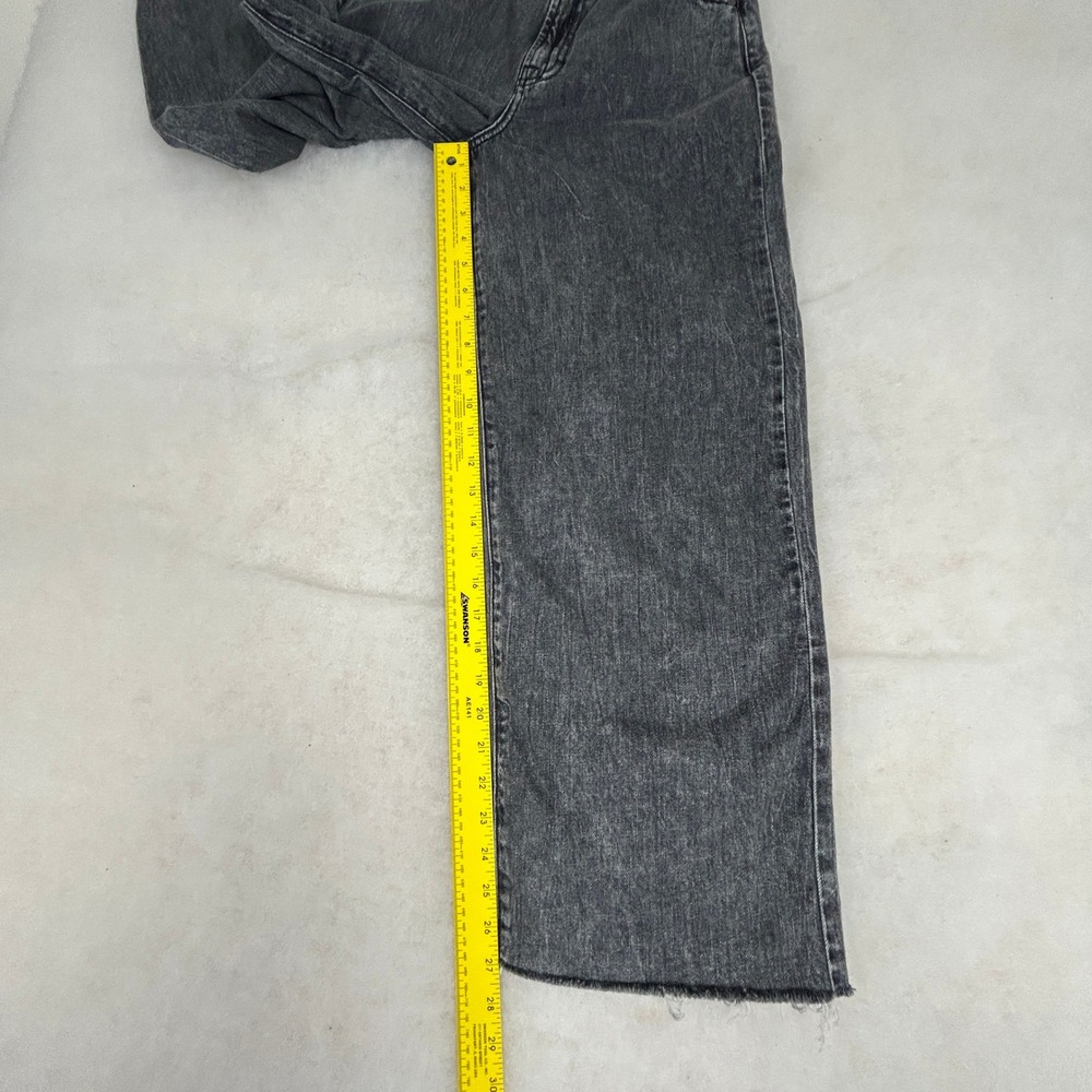 Hidden Los Angeles Jeans Womens 25‎ Washed Black Wide Leg Raw Hem Soft Cotton - Picture 11 of 16